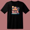 Kawaii Pizza Cute Dog 80s T Shirt Style