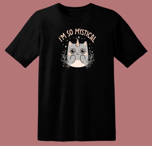 Mystical Kitty Funny 80s T Shirt Style