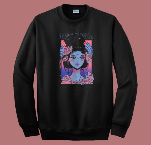 Princess Of The Sunset Graphic 80s Sweatshirt