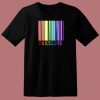 Rainbow Pride Priceless Barcode 80s T Shirt Style