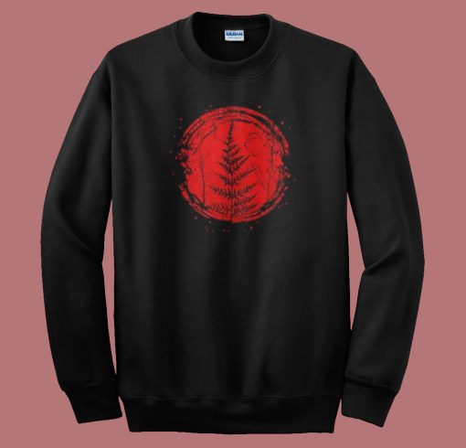 Red Moon Fern Graphic 80s Sweatshirt