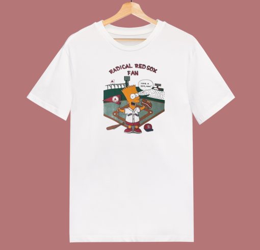 Bart Simpson Radical Red Sox Fan T Shirt Style