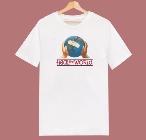 Heal The World 80s T Shirt Style