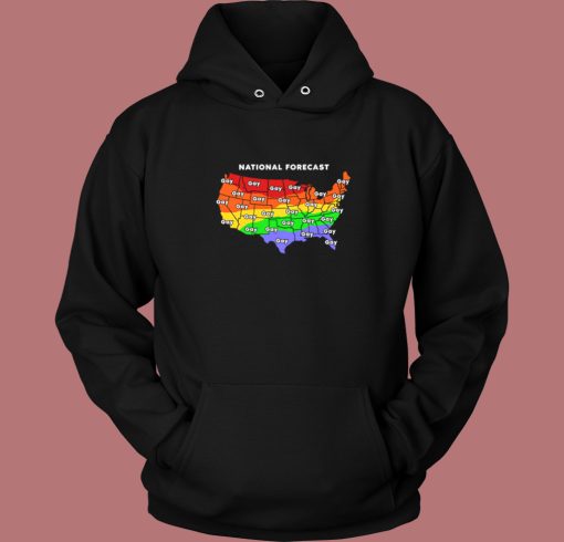 National Forecast Map Gay Hoodie Style