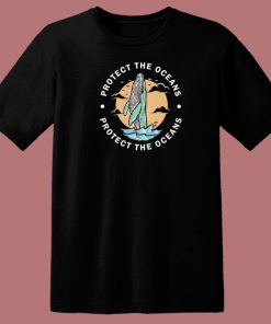 Protect The Oceans 80s T Shirt Style