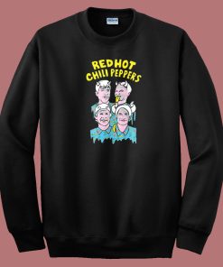 Red Hot Chili Peppers Illustrated Faces 80s Sweatshirt