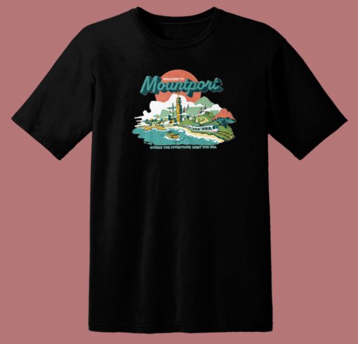 Welcome To Mountport Graphic T Shirt Style