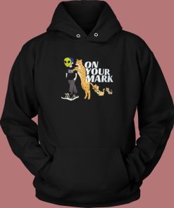 Alien And Panther On Your Mark Hoodie Style