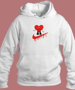 Bad Bunny Nike Sad Heart Parody Hoodie Style