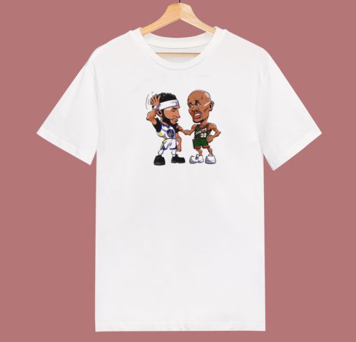 Gary Payton vs Klay Thompson T Shirt Style