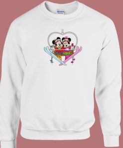 Mickey And Minnie Heart Shaped Sky Sweatshirt