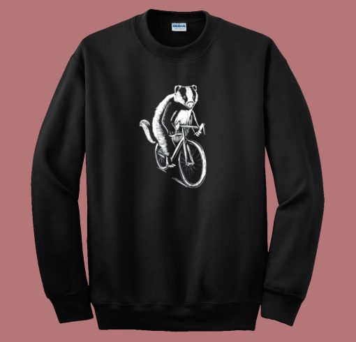 Badger On A Bicycle Sweatshirt Sale On Sale