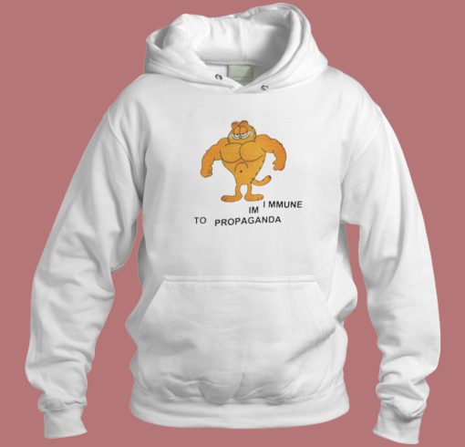 Garfield Im Immune To Propaganda Hoodie Style