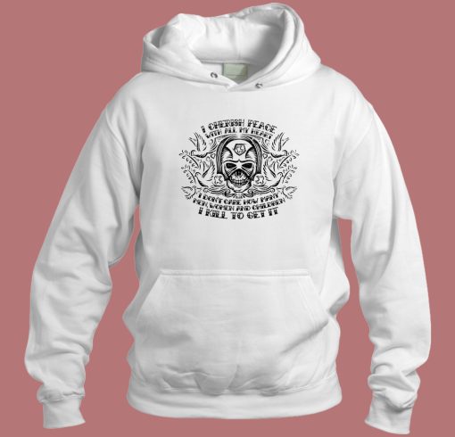 I Cherish Peace Hoodie Style On Sale