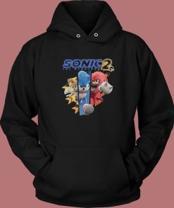 Sonic 2 Character Running Hoodie Style