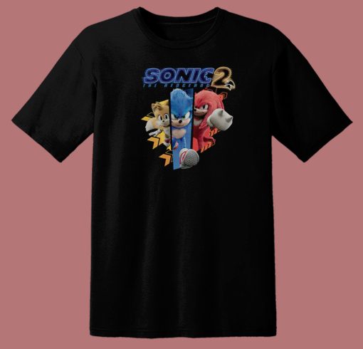 Sonic 2 Character Running T Shirt Style On Sale