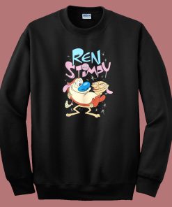 Ren And Stimpy Funny Cartoon Sweatshirt