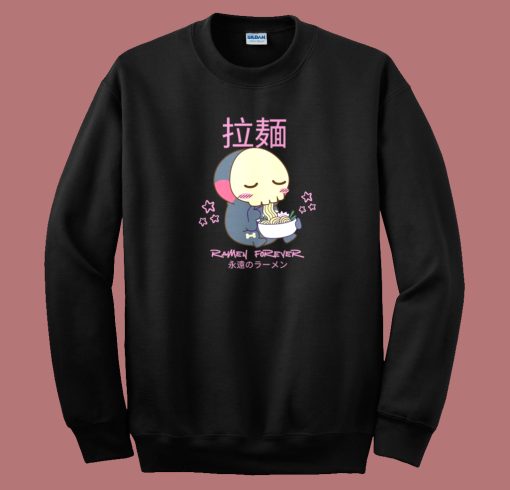 Skeleton Death Eating Ramen Sweatshirt