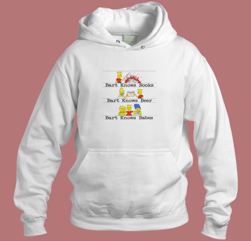 Bart Knows Books Beer Hoodie Style