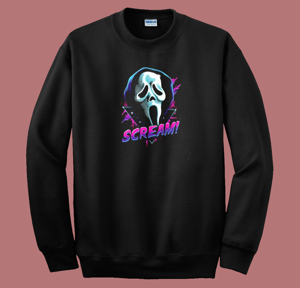 Scream Mask Ghostface Sweatshirt | mpcteehouse.com