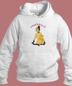 Bart Crack Kills 80s Hoodie Style