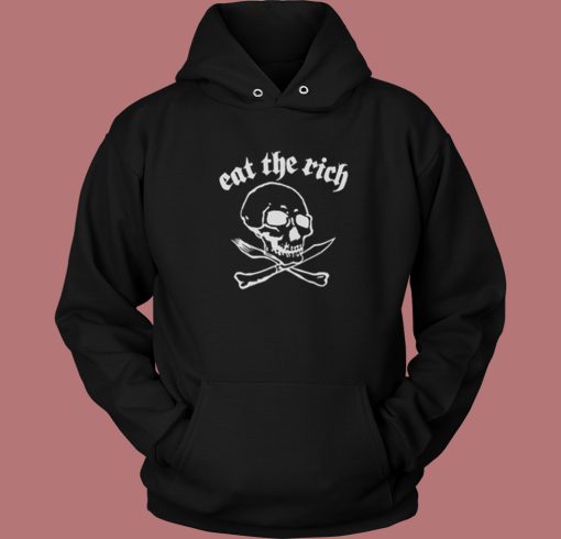 Dee Ramone Eat The Rich 80s Hoodie Style