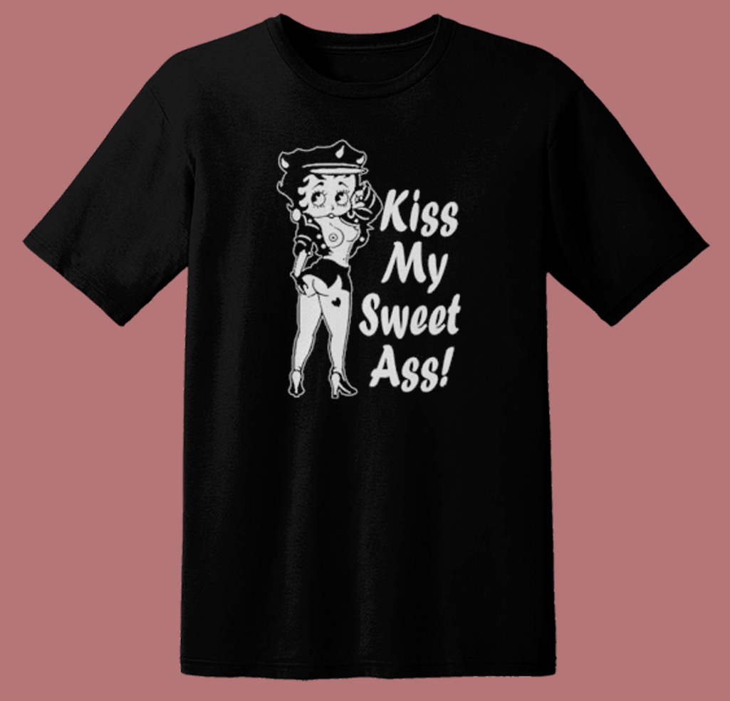 Betty Boop Kiss My Ass T Shirt Style 