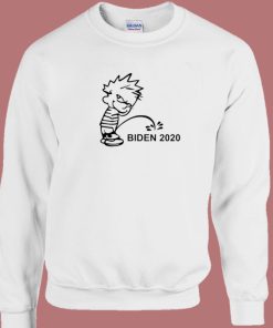 Calvin Peeing Biden 2020 Sweatshirt