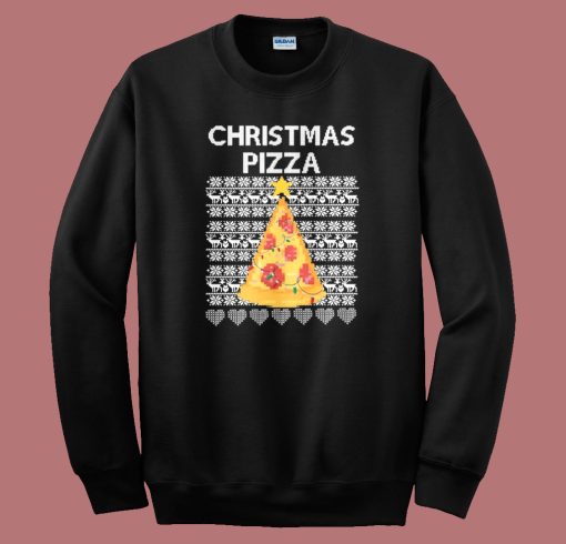 Christmas Pizza Ugly Christmas Sweatshirt