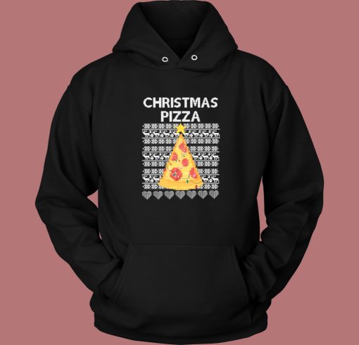 Christmas Pizza Ugly Christmas Hoodie Style