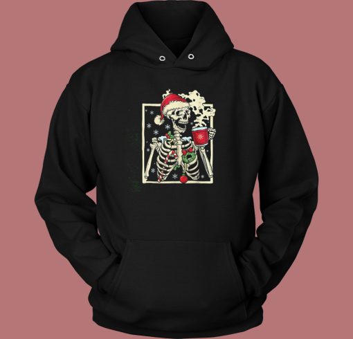 Dead Inside Skeleton Christmas Hoodie Style