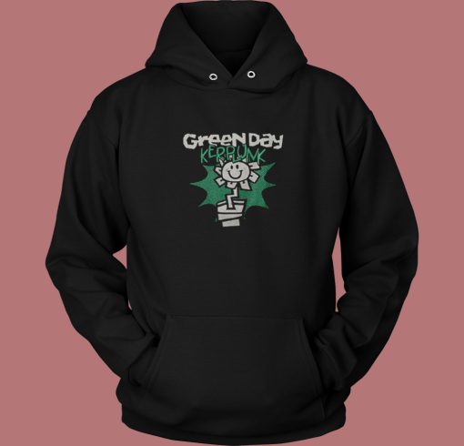 Kerplunk Green Day Flower 80s Hoodie Style