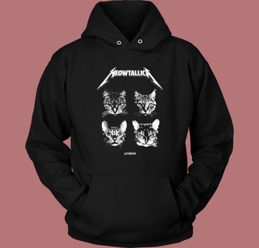 Meowtallica Catanism Parody Hoodie Style