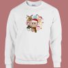 Retro Smiley Face Christmas Sweatshirt