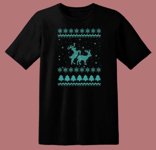 Sexing Reindeer Ugly Christmas T Shirt Style