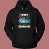 Sharkmas Shark Santa Hat Hoodie Style