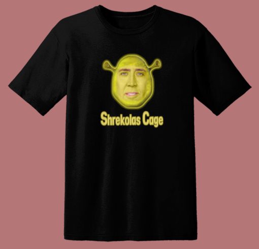 Shrekolas Cage Funny T Shirt Style