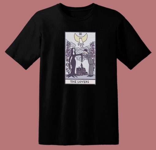 The Lovers Tarot Addams Family T Shirt Style