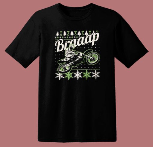 Motocross Braaap Ugly Christmas T Shirt Style