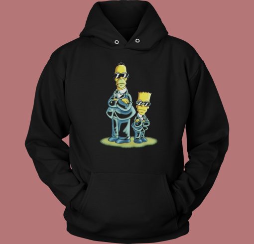 The Simpsons Men in Black Hoodie Style