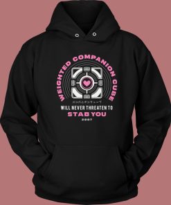 Weighted Companion Cube Hoodie Style