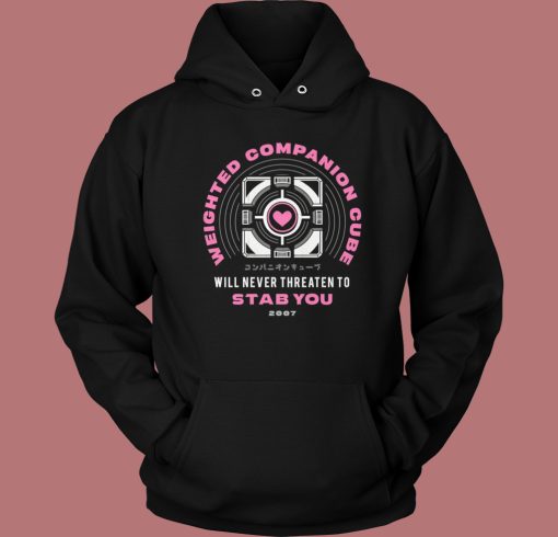 Weighted Companion Cube Hoodie Style