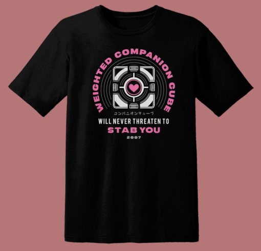 Weighted Companion Cube T Shirt Style