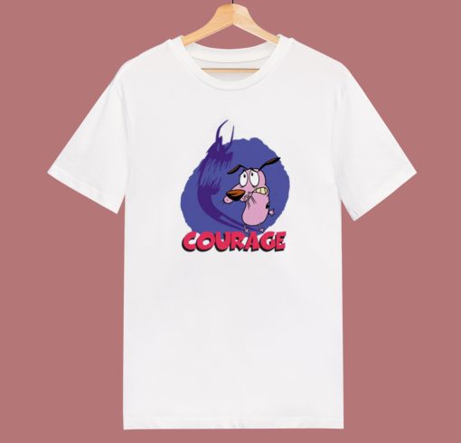 Courage Dog Scared T Shirt Style