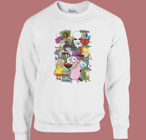 Courage The Cowardly Dog Characters Sweatshirt