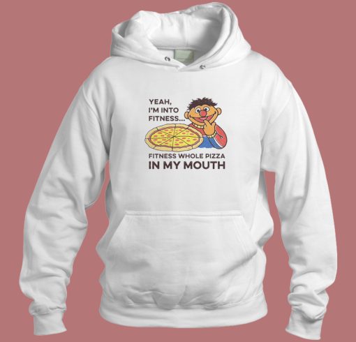 Fitness Whole Pizza In My Mouth Hoodie Style