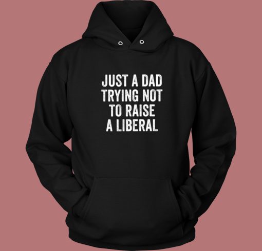 Just A Dad Trying Not To Raise A Liberal Hoodie Style