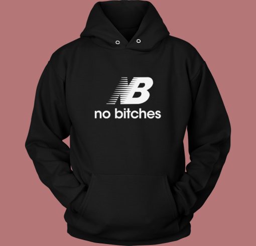 No Bitches Logo Parody Hoodie Style