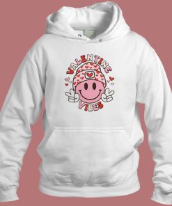 Valentine Vibes Smile Hoodie Style