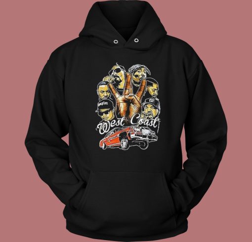 West Coast Rapper Lowrider Hoodie Style